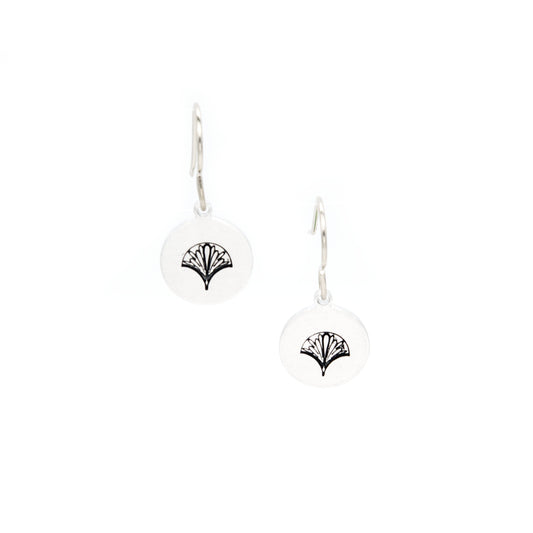 Silk Fan Earrings