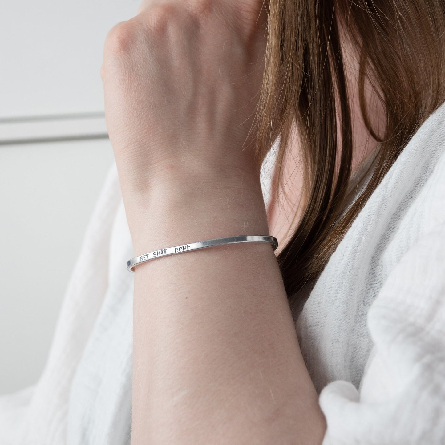 Get Shit Done Bracelet, Swear Word Jewelry, Curse Word Jewelry, Coworker Leaving Gift for Women, Funny Gifts for Best Friends, Minimalist