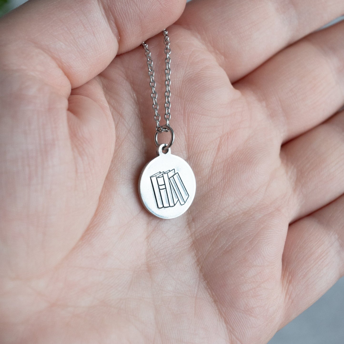 Book Stack Necklace