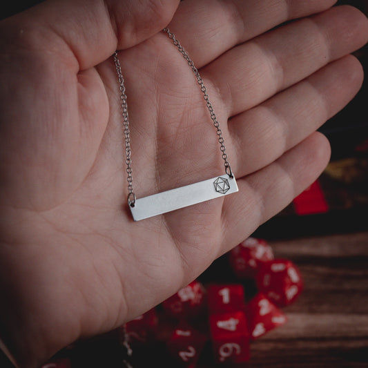 D20 Bar Necklace