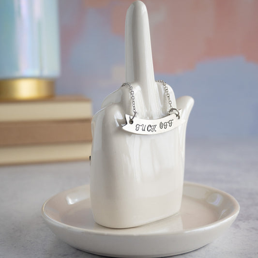 Fuck Off Bar Necklace