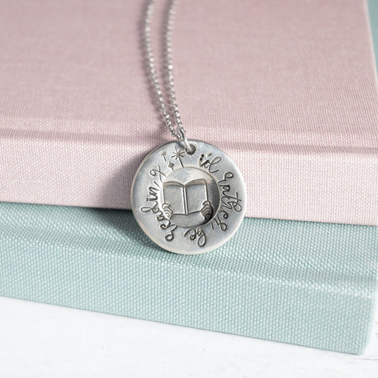 I'd Rather Be Reading Necklace