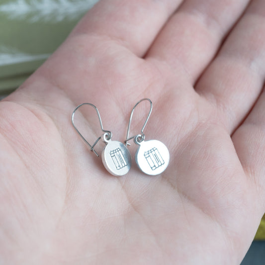 Stack of Books Earrings