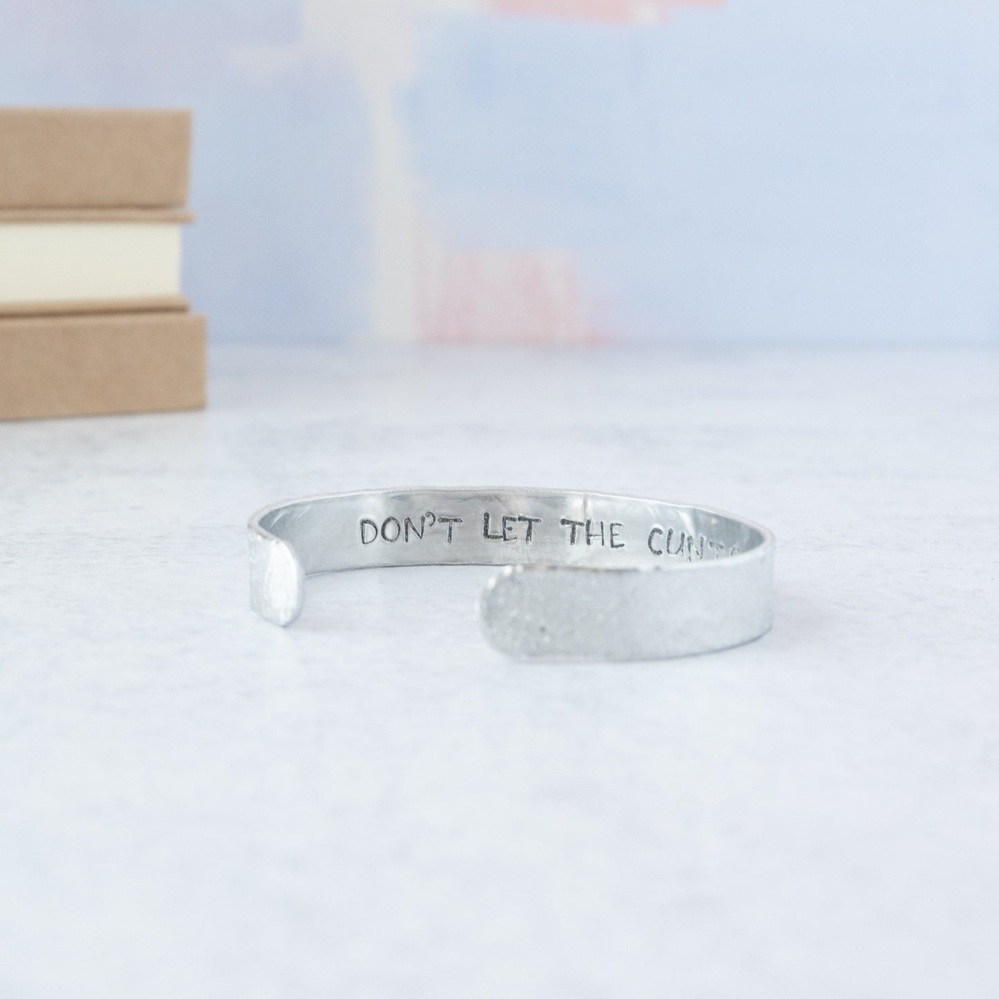 Don't let the cunts win bracelet, Swear Word Gifts, Curse Word Jewelry, Thin Cuff Bracelet, Funny Gifts for Best Friends, Minimalist Style