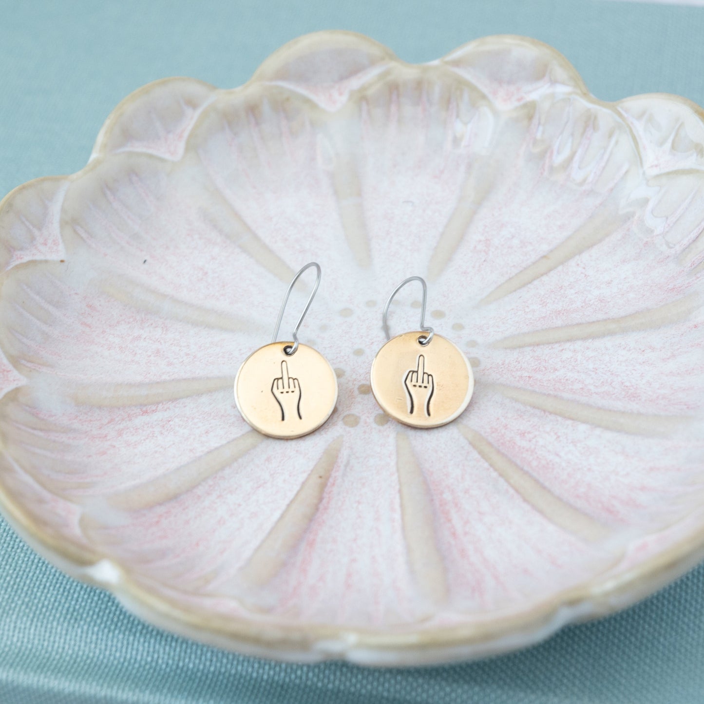 Middle Finger Earrings