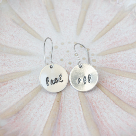 Fuck Off Earrings