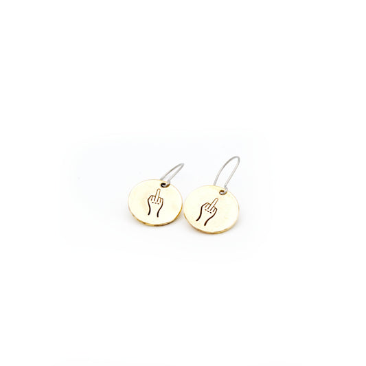 Middle Finger Earrings