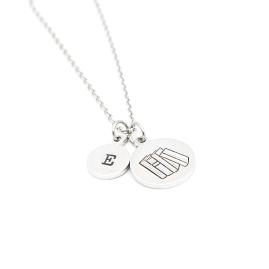 Book Stack Necklace