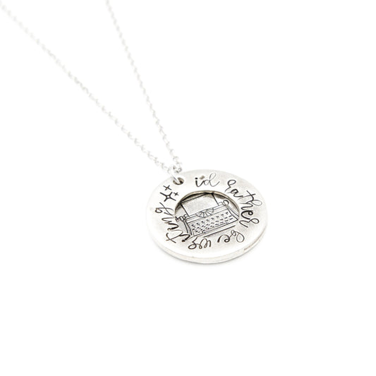 I'd Rather Be Writing Necklace