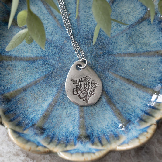 Poppy Bouquet Necklace